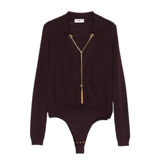 Elisabetta Franchi Bodysuits Red