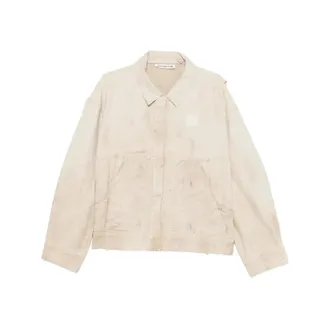 Cole Buxton Denim Jackets, male, Beige, Size: L Dirty Carpenter Jacket