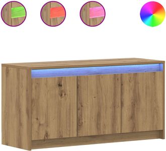 vidaXL Mueble De Tv 100 X 34 X 50 Cm Roble Artesanal Vidaxl