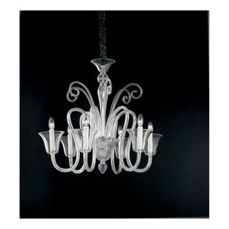 Netlighting PALACE 6 Light Chandeliers Chrome 80cm in Silver