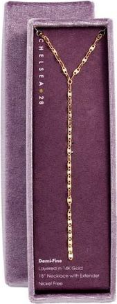 Chelsea28 Demi Fine Shimmer Y-Necklace in Gold at Nordstrom Rack