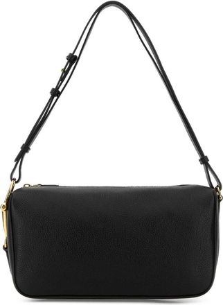 Gucci Black Half Horsebit Medium Shoulder Bag