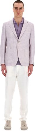 Tagliatore Montecarlo Line Linen-Wool Knitted Jacket