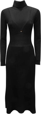 Elisabetta Franchi Knitted Dresses, female, Black, Size: L Knitted Dress