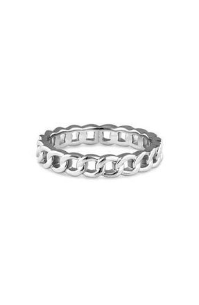 Devata Curb Chain Ring in Silver at Nordstrom Rack, Size 8