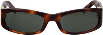 Saint Laurent SL M152 Zonnebril - unisex - Accessoires - Bruin - Maat: 55 MM Nylon