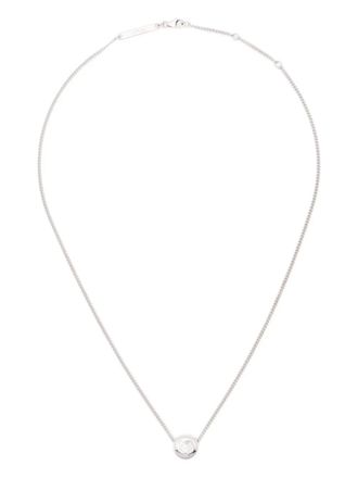 Loewe Anagram-pendant necklace - women - Metal - One Size - Silver