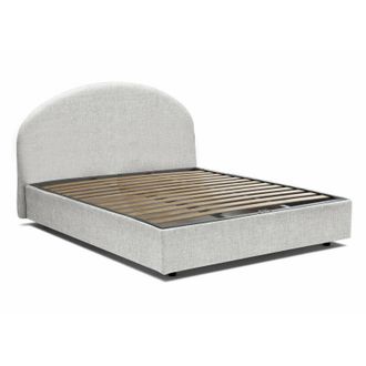Dmora Dmora - Talamo Italia - Letto piazza e mezza Akis, Letto contenitore con rivestimento in tessuto, 100% Made in Italy, Apertura frontale, adatto per