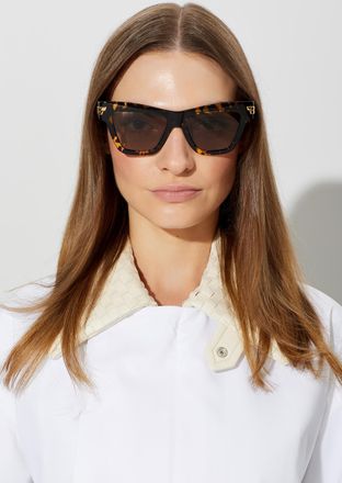 Bottega Veneta Sunglasses, Unisex, Brown