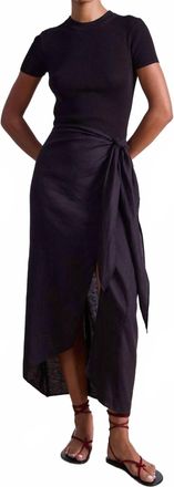 Apiece Apart Lexi Sarong Skirt In Espresso