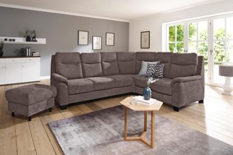 HOME AFFAIRE Ecksofa »Boccaccio L-Form« mit Federkern, incl. Kopfteilverstellung, wahlweise Bettfunktion