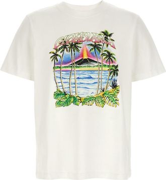 Casablanca White Volcano T-shirt
