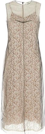Fendi Elegante Lange Jurk - Dames - Maxi kleedjes - Veelkleurig - XS - Kleedjes