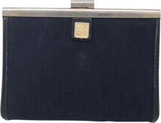 Dior Pre-owned Wallets, female, Blue, Size: ONE SIZE Pre-owned Vintage Trotter Pouch