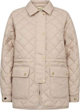 Mos Mosh Anna Rye Jacket - Dames - Zomerjassen - Beige - M - Polyester - Jassen