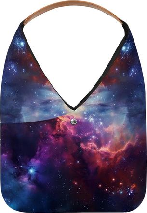 Generic Stars Nebula Reusable Lightweight Grocery Bags - Foldable Into Compact Pouch, Washable & Sturdy, Multipurpose for Shopping and Travel