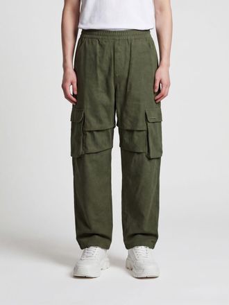 Barrow Cargo Trousers in Cotton with Elasticated Waist and Multiple Pockets