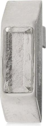 Rick Owens Accessoires, Heren, Grijs, ONE Size, Kristallen Facet Oorbel