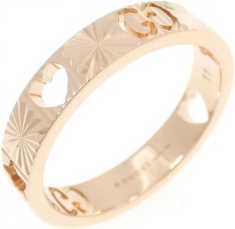 Gucci Pink Gold Pink Gold (18K) Band Ring (Pre-Owned)