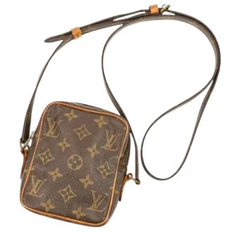 Louis Vuitton Pre-owned Cross Body Bags, female, Brown, Size: ONE SIZE Pre-owned Monogram Mini Danube Shoulder Bag