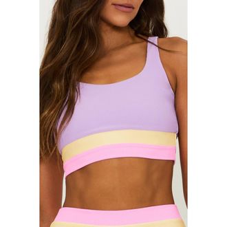 Beach Riot Mackenzie Colorblock Bikini Top in Sublime at Nordstrom Rack, Size X-Small