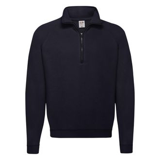 Fruit Of The Loom Fruit of the Loom Uniseks Klassiek Sweatshirt met Kwart Ritssluiting voor Volwassenen (Deep Navy)