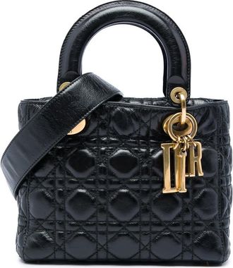 Dior Pre-owned Dior Small Lambskin Cannage My ABCDior Lady Satchel Ladies J3ECFIH330EDT4EL
