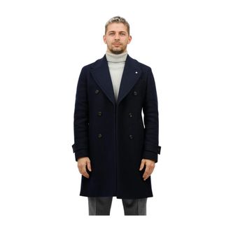 L.B.M. 1911 L.b.m. 1911, Heren, Mantels, Blauw, Maat: XL Wol