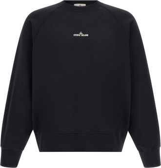 Stone Island Black Crew Neck Sweatshirt