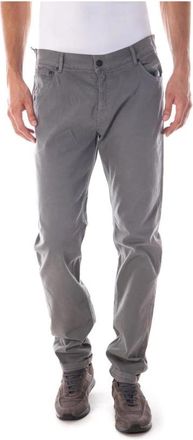 Daniele Alessandrini Slim-fit Jeans - Heren - Slim Fit Jeans - Grijs - W38 - Denim - Jeans