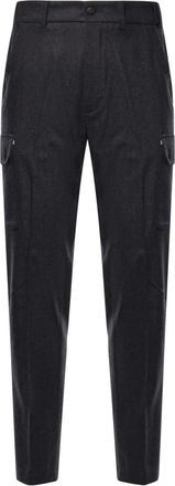 Eleventy Rechte broek - Heren - Broeken - Zwart - Maat: XL Wol