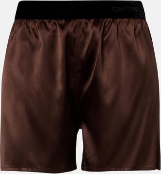 Tom Ford Silk-blend satin shorts