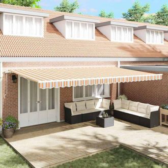 vidaXL Toldo Retr&aacute;ctil 600 X 300 Cm Multicolor Vidaxl