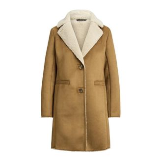 Ralph Lauren Single-Breasted Coats, female, Brown, M, Single-Breasted Coat