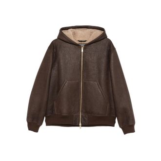 Baracuta Leather Outerwears Marrone-Uomo