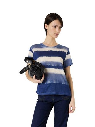 Gerard Darel Mabinty Linen Tie Dye T-Shirt in Indigo at Nordstrom, Size X-Large