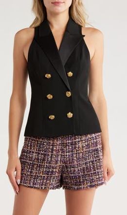 L'agence Vesper Double Breasted Vest in Black at Nordstrom Rack, Size 00