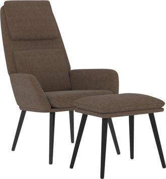 vidaXL Sill&oacute;n De Relax Con Reposapi&eacute;s Tela Marr&oacute;n Vidaxl