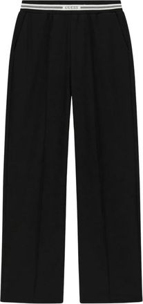 Guess Viscose-blend joggingbroek - Dames - Wijde Broeken - Zwart - L - Polyester - Broeken