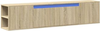 vidaXL Vidaxl - tv Wall Cabinet with led Sonoma Oak 180x31x39.5 cm
