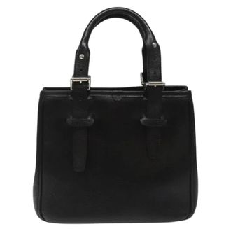 Burberry Pre-owned Hand Bag - Dames - Vintage Handtas - Zwart - ONE Size - Leer - Vintage