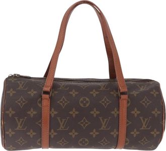 Louis Vuitton Papillon Monogram Canvas Brown Canvas Handbag (Pre-Owned)