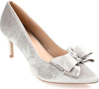 Journee Collection Crystol Pump in Grey at Nordstrom Rack, Size 8.5