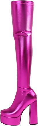Generic Womens Over The Knee Boots Patent Leather Platform Super High Heel Long Booties Fashion Style