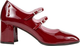 Carel Bordeaux Lakleren Stijlvolle Handtas - Dames - Pumps - Rood - 37 1/2 EU - Leer - Schoenen