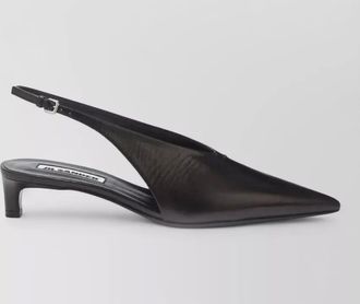 Jil Sander leather slingback pumps