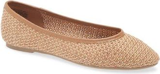 Elie Tahari Woven Ballerina Flat in Natural at Nordstrom, Size 6.5