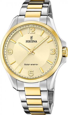 Festina F20657-2 Mens Solar Energy Watch - Silver - One Size