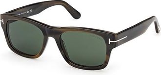 Tom Ford Green Square Mens Sunglasses FT1303 55N 53