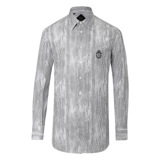 Billionaire Boys Club Shirt Silver Cut Claude - Heren - Casual Overhemden - Zwart - S - Katoen - Overhemden